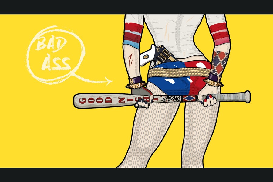 graphiste-saint-nazaire-la-baule-guerande-44-harley-quinn-pop-art.